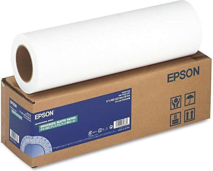 Actual product image Epson Enhanced Matte Paper 432mm x 30.5m (192 g/m², Plotter rolls)