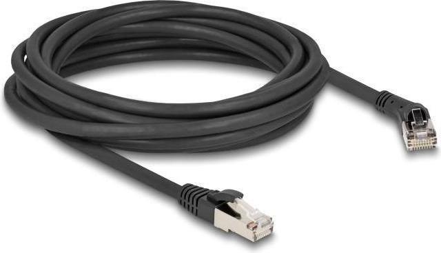 Actual product image Delock RJ45 network cable Cat.8.1 S/FTP plug 45ï¿½ angled to the right to plug straight up to 40 (S/FTP, CAT8.1, 5 m)