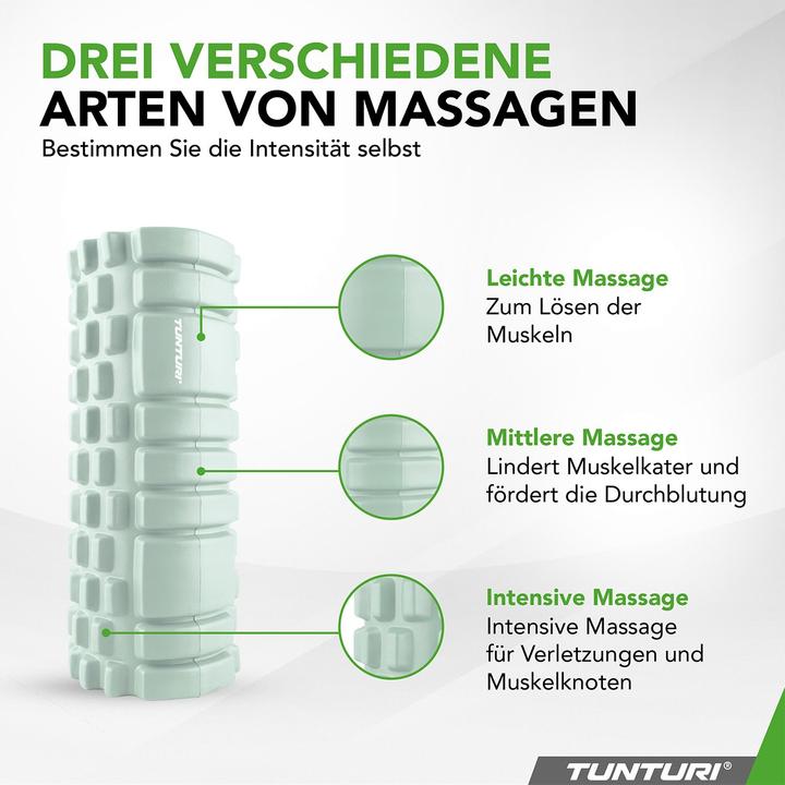 Produktbild Tunturi Yoga Massageroller 33 cm Mintgrün