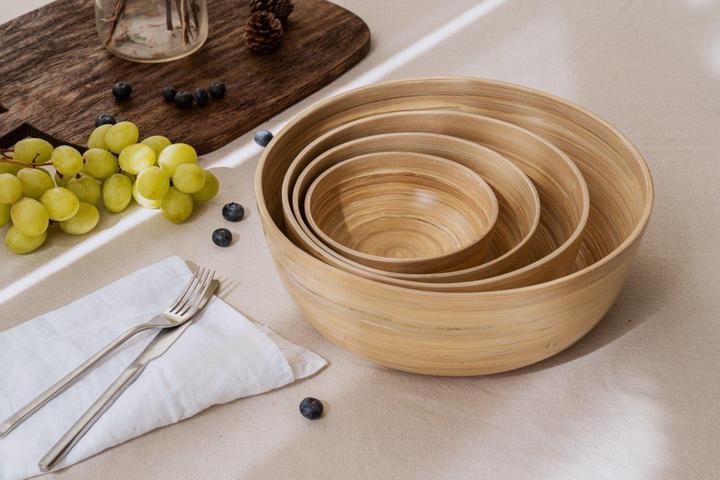 Actual product image Nuts Bowl Bamboo S natural (14 cm, 1 x)