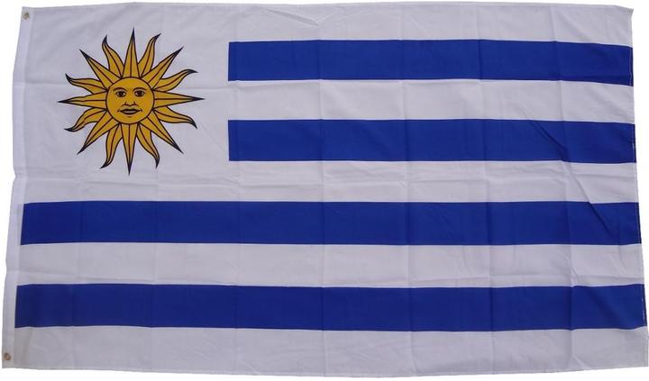 Productafbeelding trends4cents XXL Vlag Uruguay 250 x 150 cm vlag met 3 ogen 100g/m² stof gewicht takel vlaggenmast