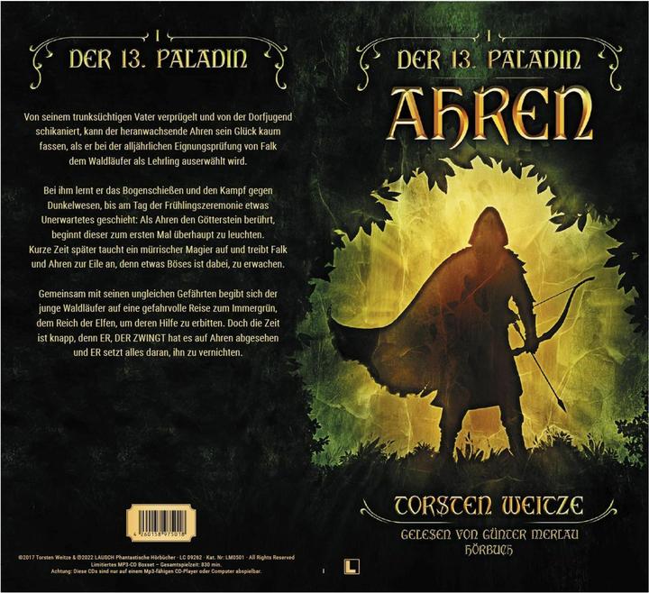 Immagine prodotto Ahren: Il 13° Paladino Volume I (Torsten Weitze, Media LAUSCH, Günter Merlau, Tedesco)