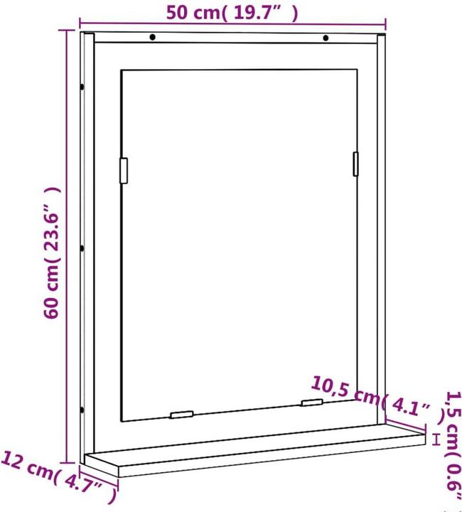 Immagine prodotto VidaXL Straniero (12 x 60 cm)