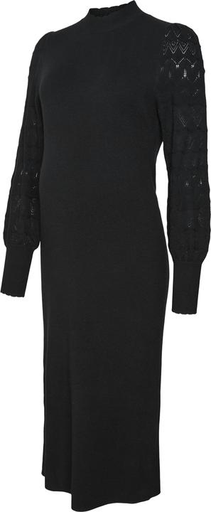 Vero Moda Maternity Enger Schnitt Hoch geschlossen Ballonärmel Midikleid Strickkleid