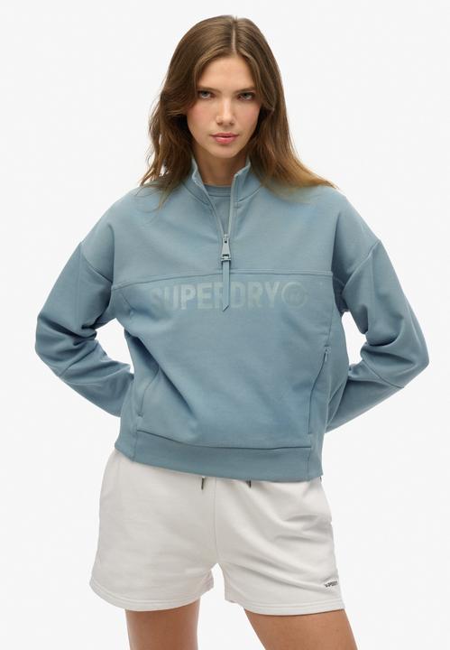 Produktbild Superdry Lässiger Active Tech Pullover mit halblangem Reissverschluss und Logo (XS)
