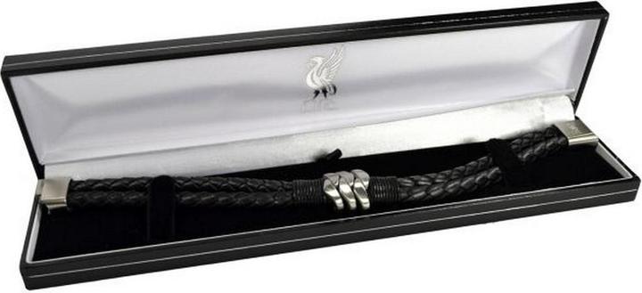 Image du produit Score Draw Bracelet en cuir double tresse (20% acier inoxydable, 80% cuir)