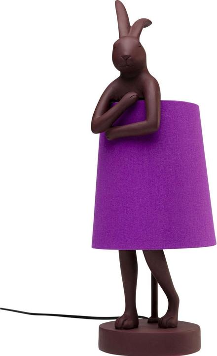 Immagine prodotto Kare Design Lampada da tavolo Animal Rabbit rosso/viola 50cm (E14)