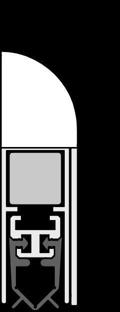 Produktbild Athmer Trdichtung Wind-Ex 1-310 1-seitig Lnge 860 mm Alu silberfarben eloxiert