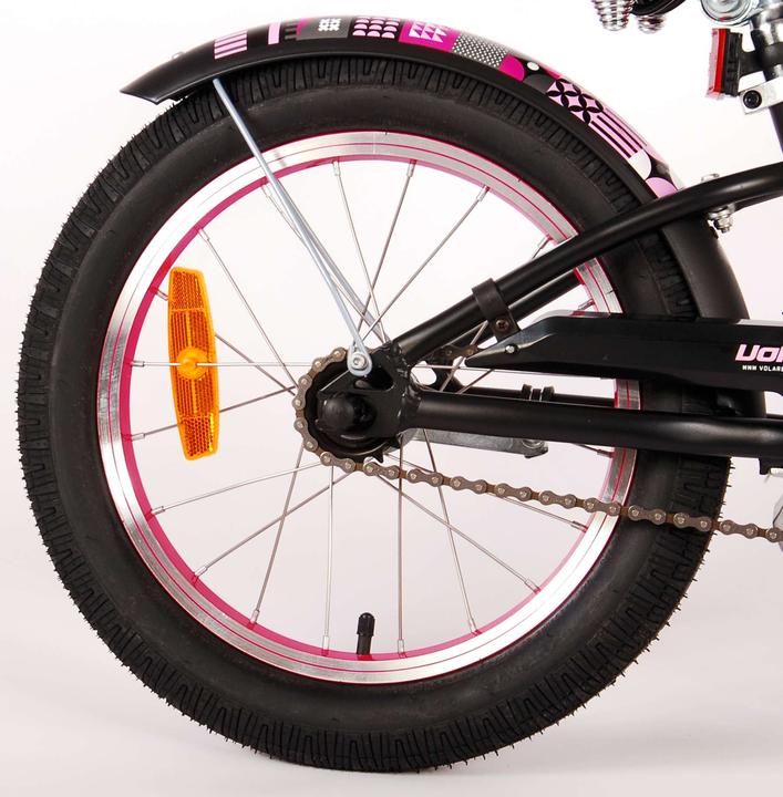 Immagine prodotto Volare Bicicletta per bambini Miracle Cruiser - Meisjes- 16 pollici - Mat Zwart - Prime Collection (16")