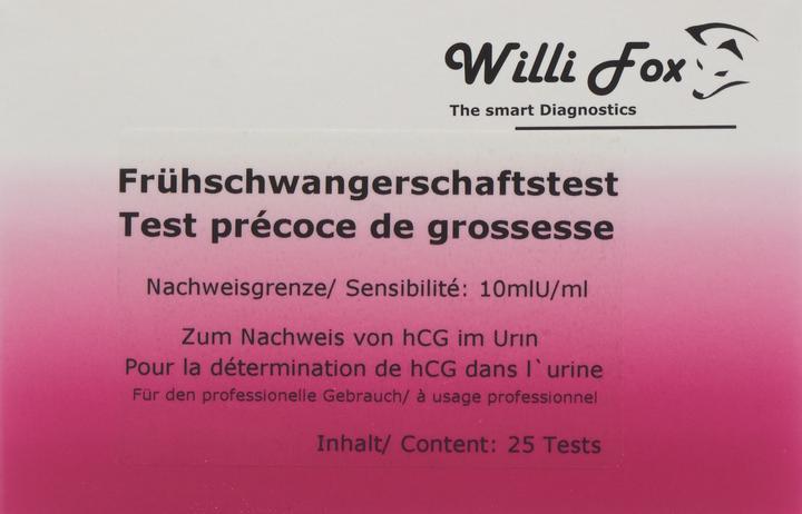 Image du produit Willi Fox Test urinaire de grossesse précoce (25 pcs) (25 x)