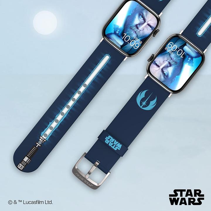 Produktbild Moby Fox Armband Smartwatch Star Wars Darth Vader Lightsaber 22 mm (22 mm, Silikon, Edelstahl)
