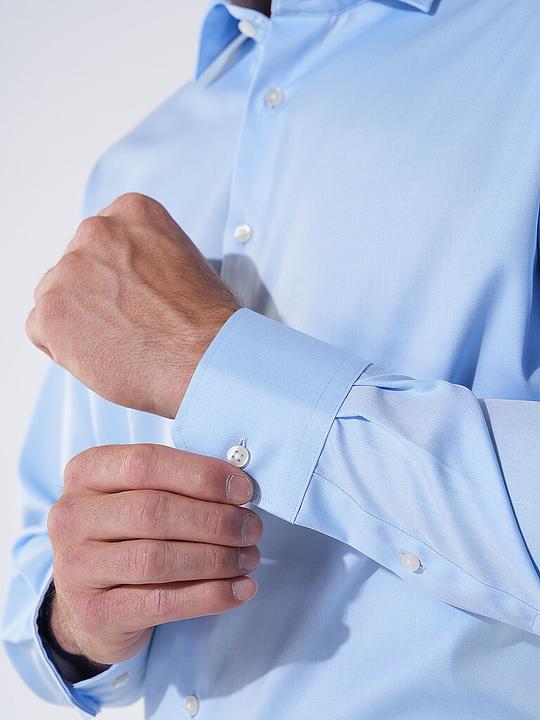 Actual product image Eterna Men's shirt MODERN FIT long sleeve standard BLUE size 39 (39)