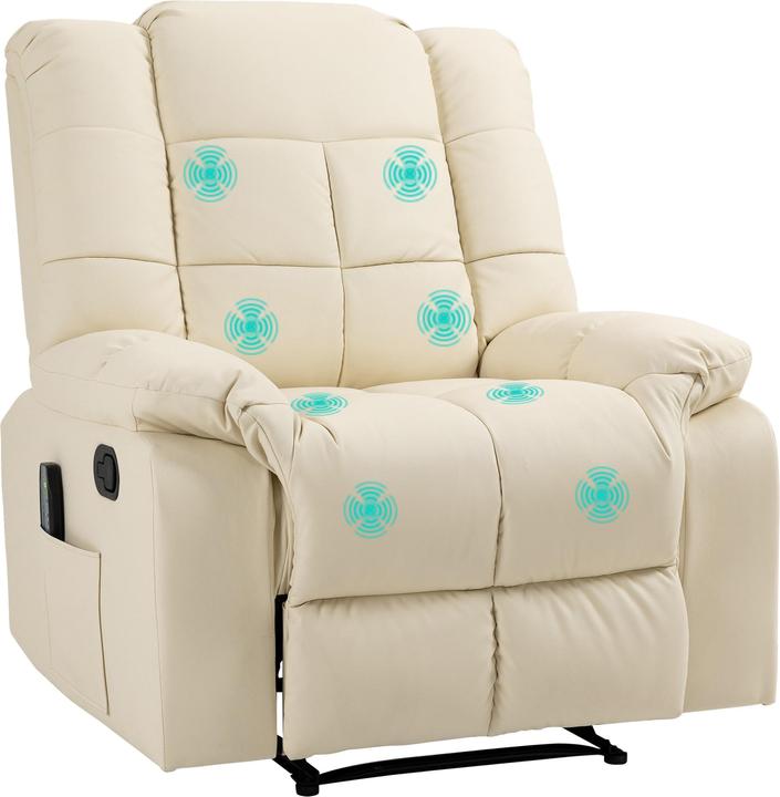 Actual product image Homcom Massage chair with reclining function and remote control