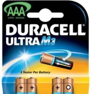 Actual product image Duracell Ultra (4 pcs., AAA, 1100 mAh)
