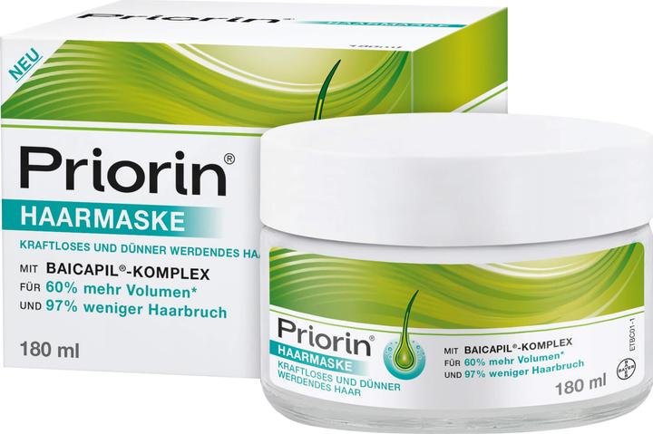 Image du produit Priorin Masque capillaire pour cheveux fragiles et clairsemés, 180 ml Masques (180 ml)
