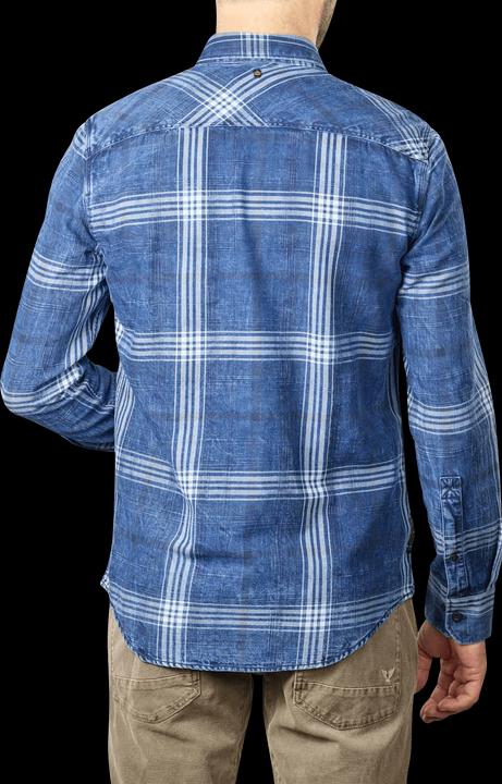 Actual product image Pme Legend Blue Indigo Shirt Slub Check Real Indigo (XL)