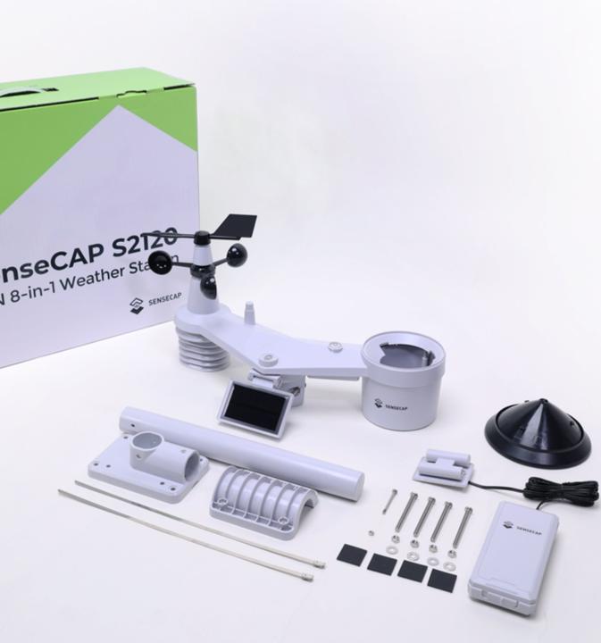 Actual product image Seeed Studio SenseCap S2120 8-in-1 LoRaWAN Weather Station