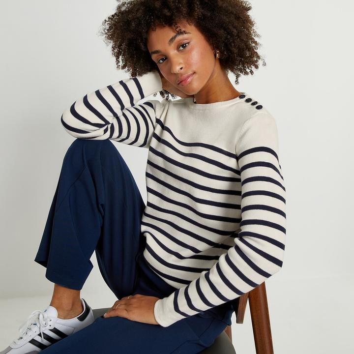 Image du produit La Redoute Collections Pull marin en coton biologique (M)