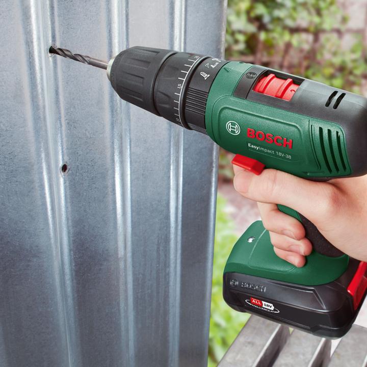 Productafbeelding Bosch Home & Garden EasyImpact 18V-38 accuboormachine, 1 x PBA 18V 2.0Ah accu, draagtas (Oplaadbare batterij)