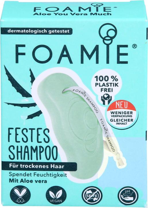 Foamie Festes Shampoo Aloe You Vera Much (80 ml, Festes Shampoo)