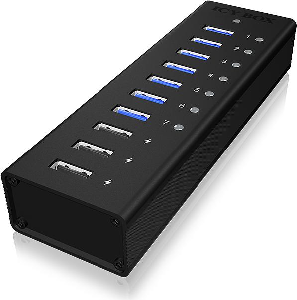 Produktbild Icy Box Ib-Ac6703 (USB-B, 7 Ports)
