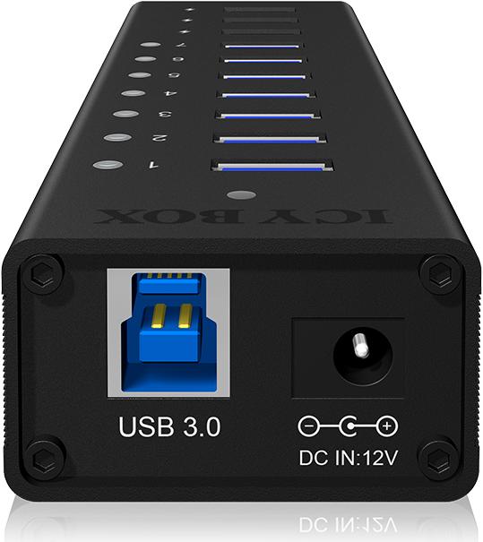 Produktbild Icy Box Ib-Ac6703 (USB-B, 7 Ports)