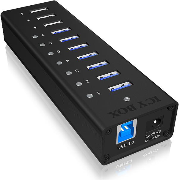 Produktbild Icy Box Ib-Ac6703 (USB-B, 7 Ports)