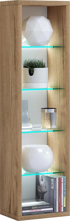 Actual product image VCM Wall shelf hanging shelf wall board wooden shelf "Rasito L (21 x 14 x 77 cm)