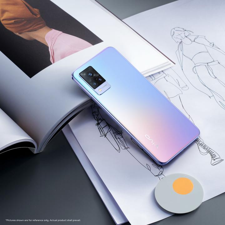 Produktbild Vivo V21 5G (128 GB, Sunset Dazzle, 6.44", Hybrid Dual SIM, 64 Mpx, 5G)