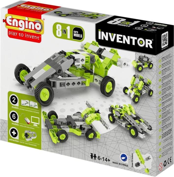 Actual product image Engino Inventor 8 Models Cars