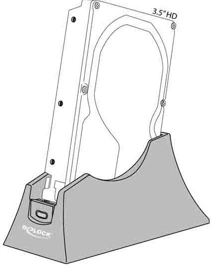 Actual product image Delock 61858 Docking station SATA HDD USB3.0