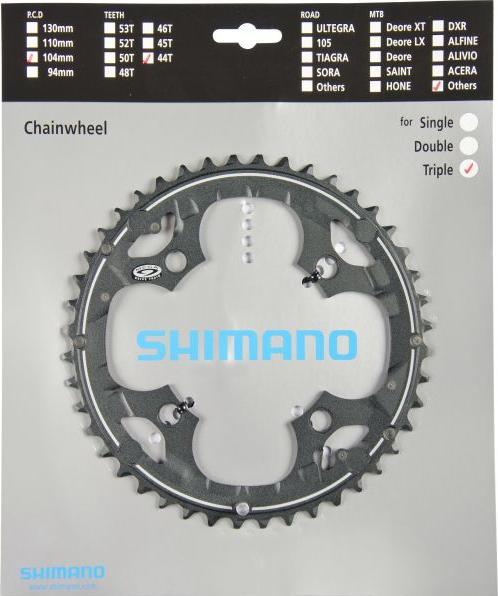 Actual product image Shimano Chainring ALIVIO FC-M430, FC-M431 44 teeth (44)