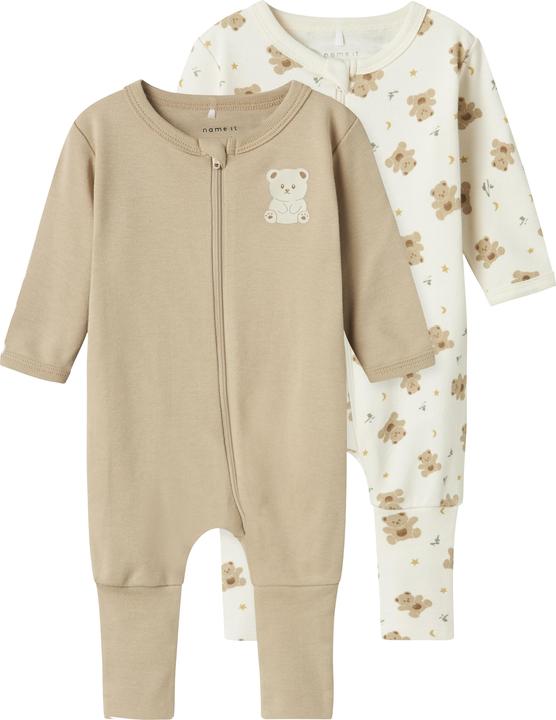 Name it Nbnnightsuit 2p Zip Ff Jet Bear Noos