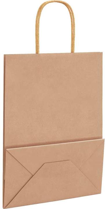 Image du produit VidaXL Sacs en papier kraft 50 pcs. avec anse Marron 22x11x28 cm Sac en papier (Pochette cadeau, 50 x)