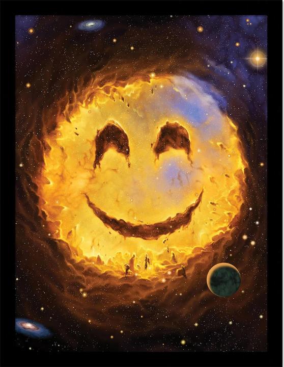 Produktbild Vincent Hie Gerahmtes Poster Galaxy Smile (40 x 30 cm)