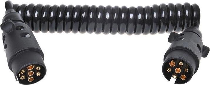 Image du produit ProPlus Câble spiralé avec 2x fiches 7 pôles PVC sous blister (0.19 m)