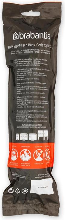 Actual product image Brabantia PerfectFit X12 litre waste bag (20 x, 12 l)