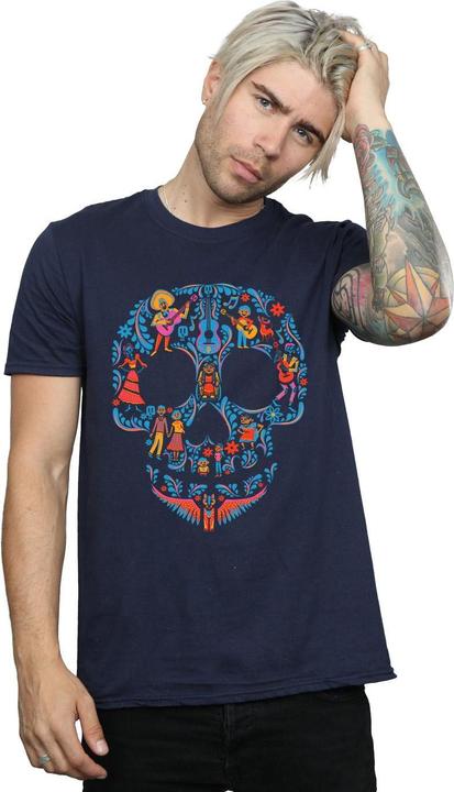 Actual product image La Maison du Coco Mens Skull Cotton T-Shirt (XXL)