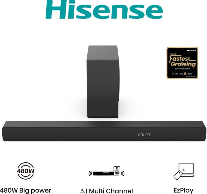 Immagine prodotto Hisense HS3100 (480 W, 3.1 canali)