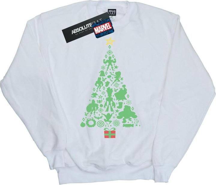 Actual product image Boys Avengers Christmas Tree Sweatshirt (140, 146)