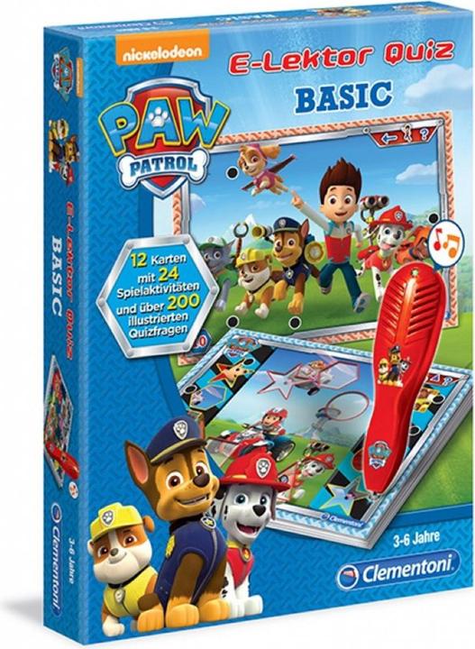 Actual product image Clementoni E-Lektor Quiz Basic Paw Patrol (German)