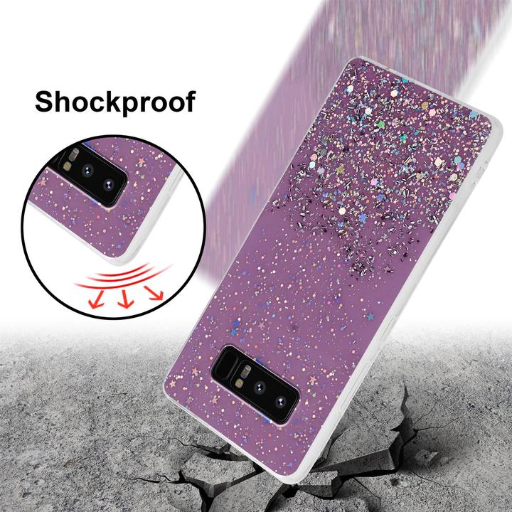 Actual product image Cadorabo TPU cover sparkling glitter (Samsung Galaxy Note 8)