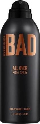 Actual product image Diesel BAD Body Spray Aftershave For Men Woody Masculine Scent 200ml (Spray, 200 ml)