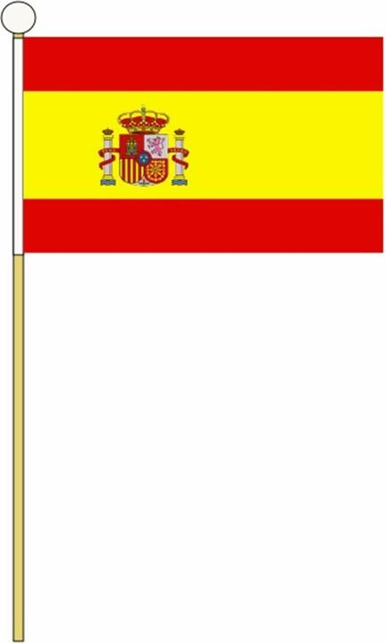 Produktbild Spain Fahne Hand 12erPack