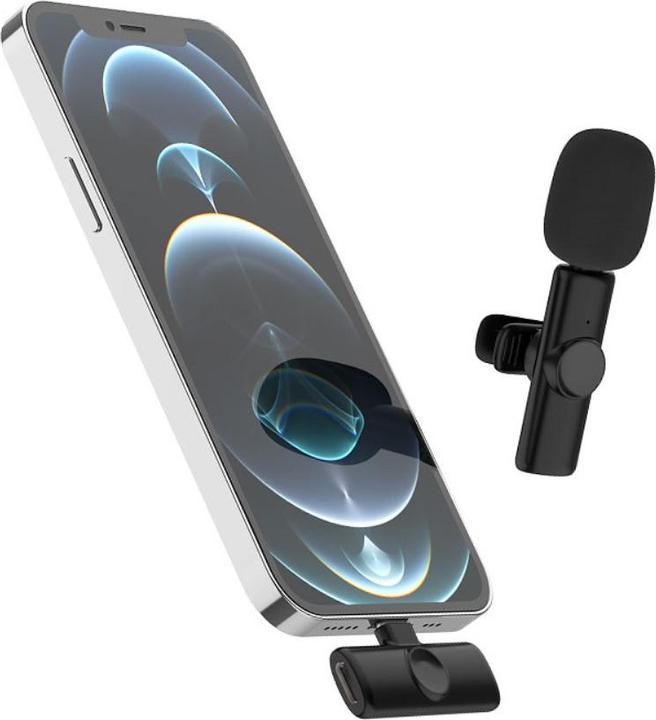 Immagine prodotto Apfelkiste Microfono lavalier a 360° con Lightning - set wireless per smartphone (3 pz.)