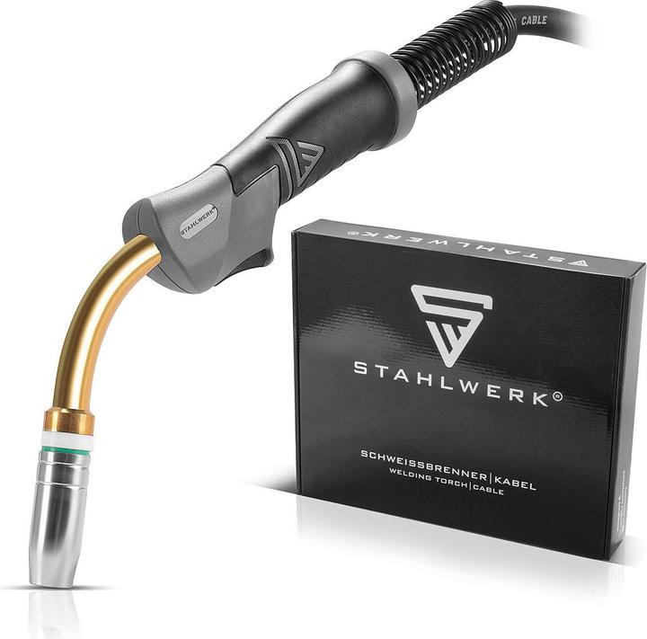 Actual product image Stahlwerk Welding torch MIG MAG AK25/MB25 for aluminium with 3 m hose package