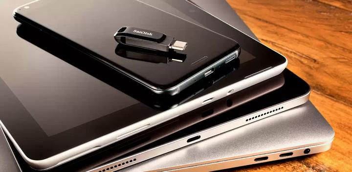Actual product image SanDisk Ultra Dual Drive Go (1000 GB, USB 3.2, USB-C)