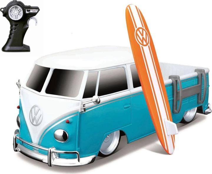 Produktbild Maisto RC VW T2 Pick-up mit Surfbrett 1/16 27 MHz