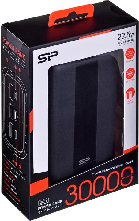 Immagine prodotto Silicon Power QX55 (30000 mAh, 22.50 W, 38.50 Wh)