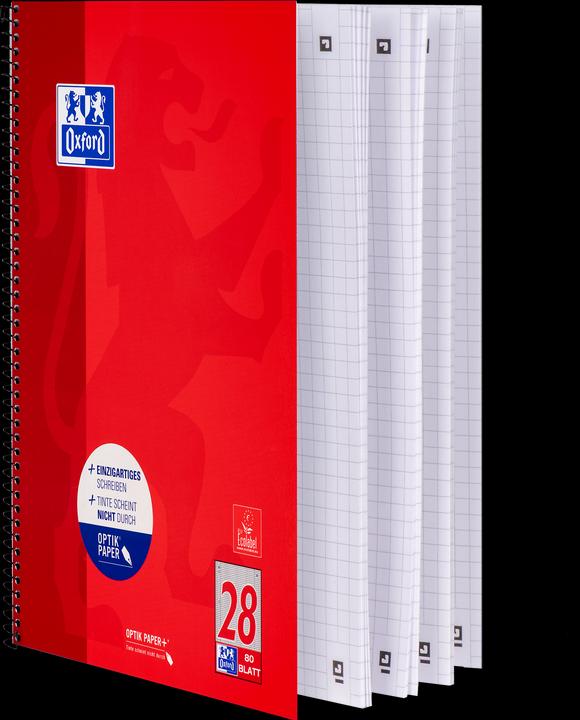 Produktbild Oxford Collegeblock (A4+, Kariert, Kein Einband)